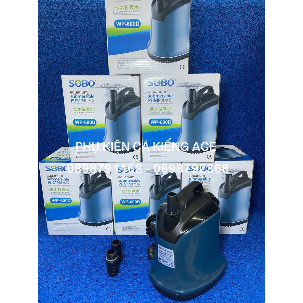 Bơm Chìm hút cặn đáy hồ Sobo WP 200D - WP 300D - WP 500D - WP 600D - WP 700D cho hồ cá cảnh
