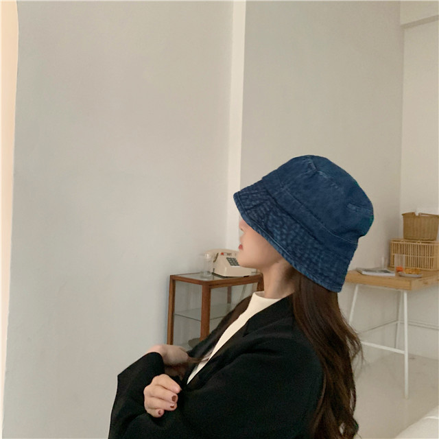 Mũ vành màu trơn phong cách retro Hàn Quốc thời trang cho nữ