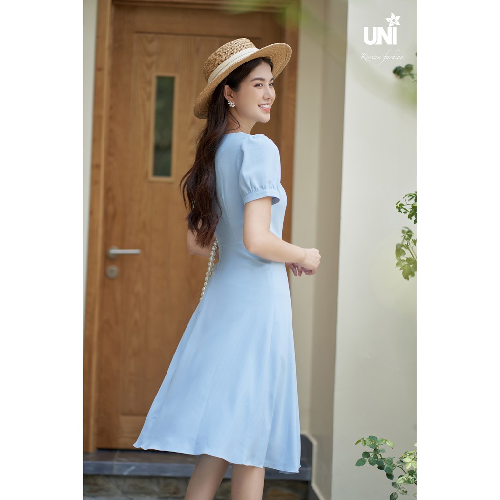 Đầm Nữ Công Sở Dáng Xòe Điệu Đà Sang Trọng 3D0202- UNI KOREAN FASHION