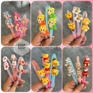 1 Cài tóc - bờm tóc bằng nhựa đính charm, icon cho bé