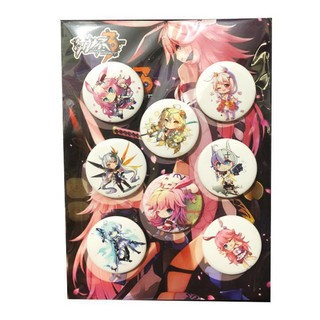( Ngẫu nhiên ) Lẻ chiếc huy hiệu cài áo in hình anime chibi pin cài áo phụ kiện xinh xắn