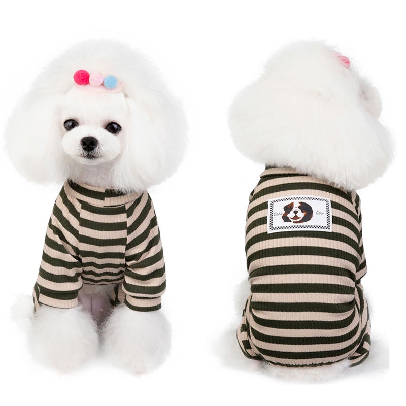 Quần áo cho chó con mùa xuân và mùa hè Bộ đồ ngủ Teddy Bichon Pomeranian Con chó nhỏ Thú cưng mùa hè Mỏng bốn chân Bộ đồ