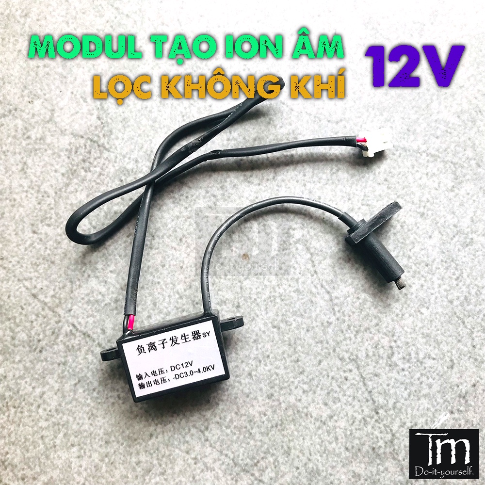 Bộ Tạo ION Lọc Không Khí -  Khử Mùi - 12V2W