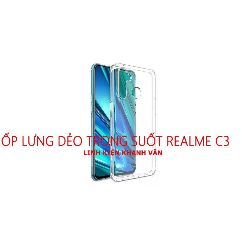 ỐP LƯNG DẺO TRONG SUỐT REALME C3