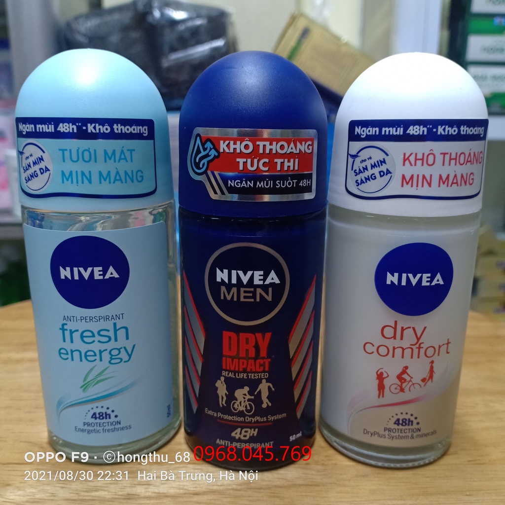 Lăn ngăn mùi NIVEA fresh energy tươi mát sức sống