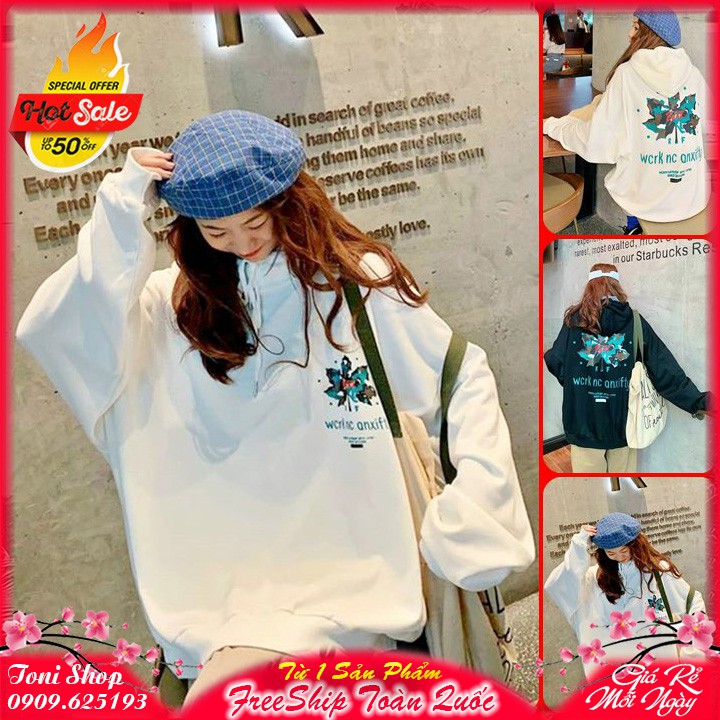 [Mã WASTMAY giảm 15% tối đa 30K đơn 150K] ÁO HOODIE - ÁO KHOÁC NỈ NGOẠI Sake (HD2140 - Đen Trắng)