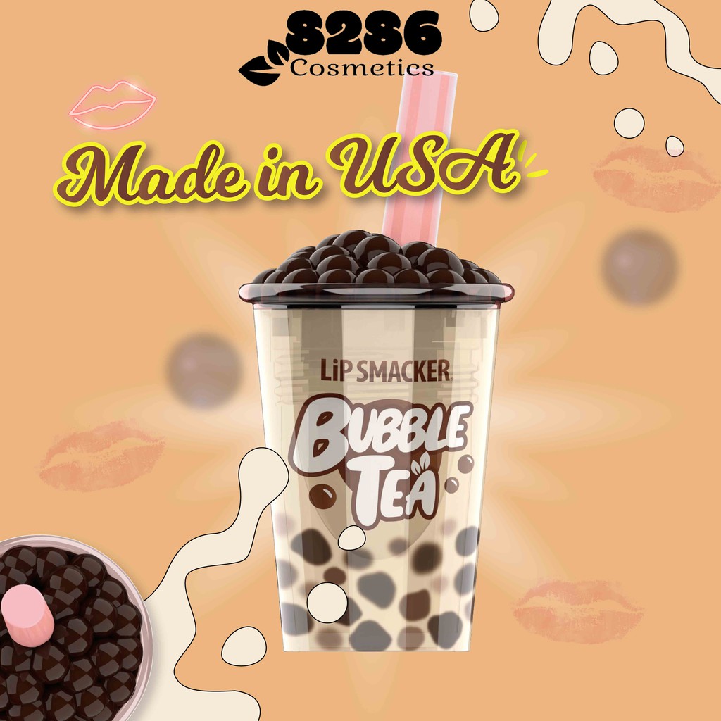 [Có sẵn] Son trà sữa trân châu vị truyền thống - Lip Smacker Bubble Tea (chính hãng, có tem)