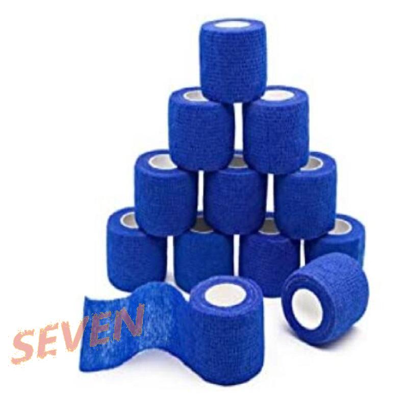Bộ 2 băng y tế quấn đầu gối bằng vải không dệt màu xanh dương