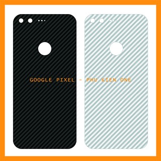 Decal dán lưng GOOGLE PIXEL/ PIXEL XL/ PIXEL 2/ PIXEL 2 XL/ PIXEL 3/ PIXEL 3XL vân carbon 3D