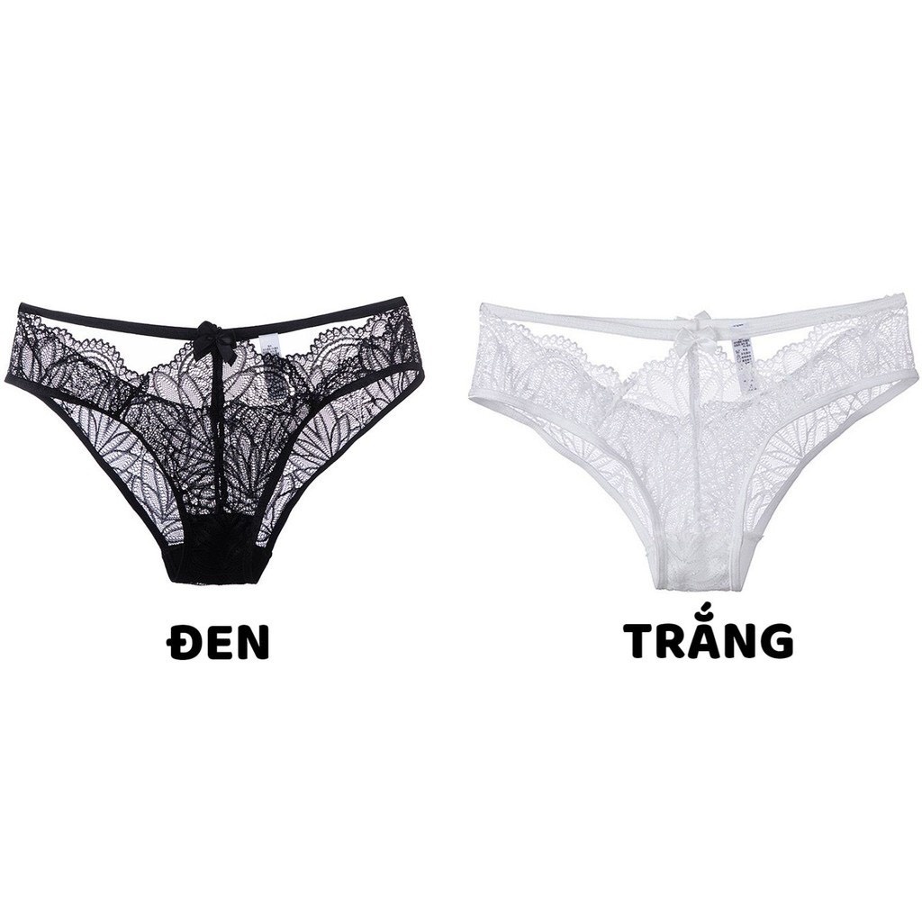 Quần Lót Nữ - Quần Lót Ren Nữ cao cấp Thiết Kế mềm mại đính nơ cá tính sexy DAN STORE MÃ R55