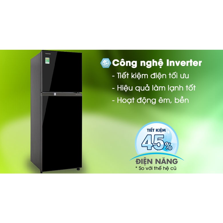 Tủ lạnh Toshiba ngăn đá trên Inverter 233 lít GR-A28VM - Chính hãng BH 2 năm - Miễn phí lắp đặt