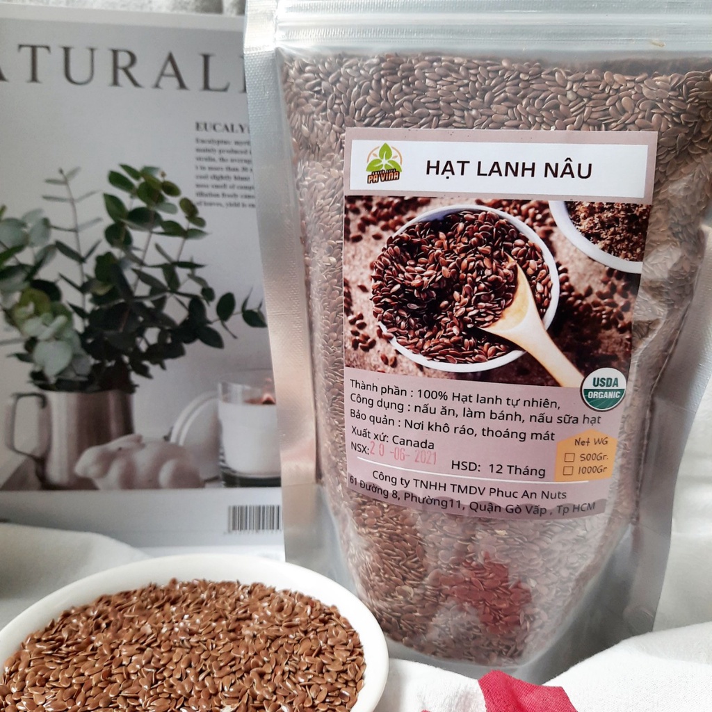 Hạt Lanh Canada Chính Hãng, 500Gr, 1000GR