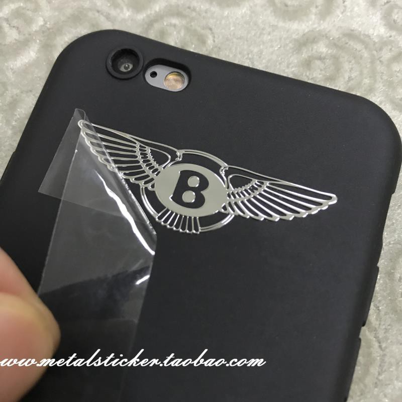 Sticker Kim Loại Hình Logo Bentley Trang Trí Xe Hơi