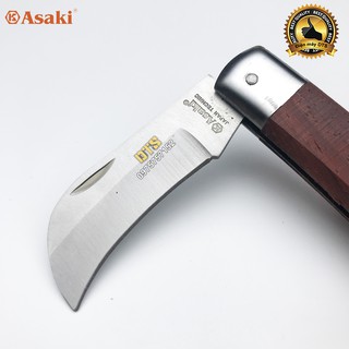 Dao tuốt dây điện lưỡi cong Asaki AK-8601