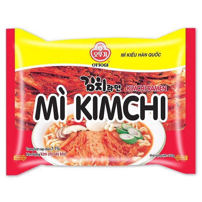 Combo 16 gói Mì Hàn Quốc Ottogi Kim Chi