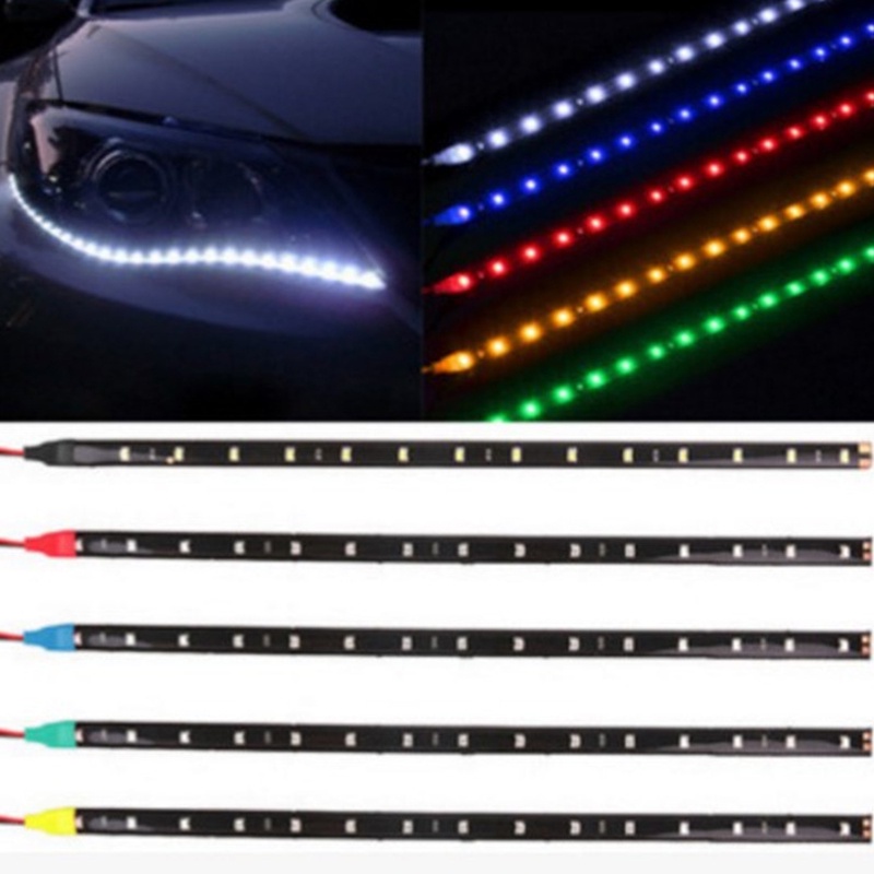 1 Dải Đèn LED Trang Trí Xe Hơi 12V 15 SMD 30CM