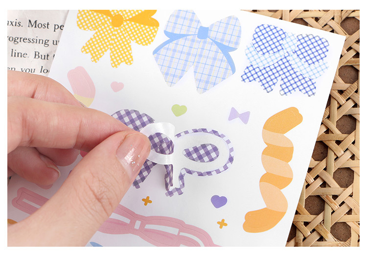 Miếng Dán Màu Sắc Cầu Vồng Trang Trí Nhật Ký/Sổ Tay DIY