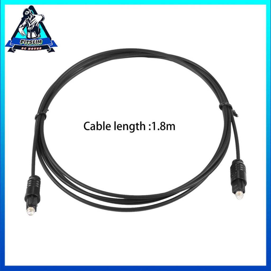 Cáp âm thanh Toslink cáp quang kỹ thuật số 1,8 M Cáp kết nối cáp