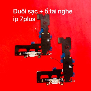 Cụm đuôi sạc - ổ tai nghe đt táo 7plus