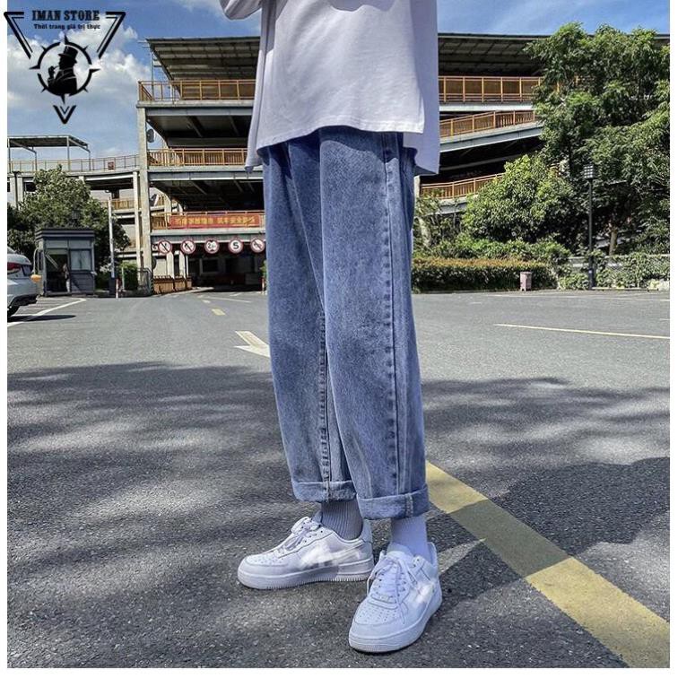Quần Baggy jean nam ống suông rộng TR01