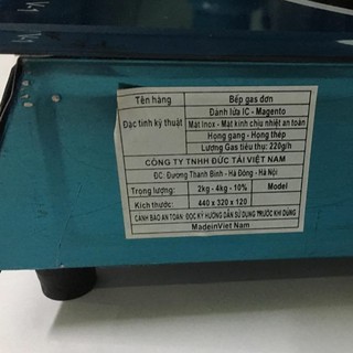 Bếp gas bexlim đơn kính