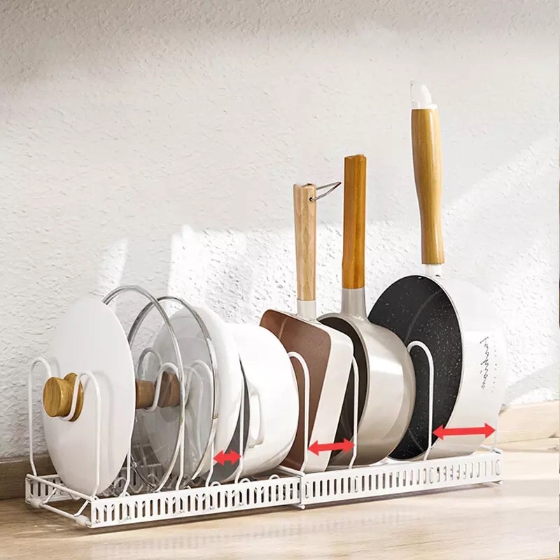 [4.9⭐] Giá cài vung, thớt thép nâu đen hoặc inox bền đẹp không gỉ