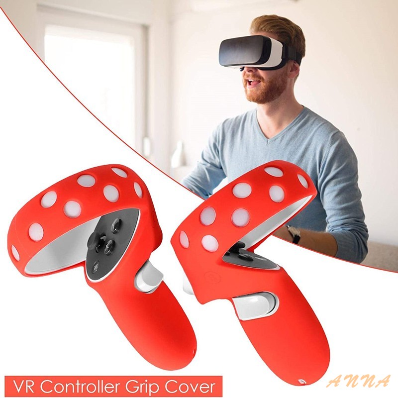 Vỏ Bọc Tay Cầm Chơi Game Vr Bằng Silicon Chống Trượt Chống Mồ Hôi Chống Rơi Cho Oculus Quest 2