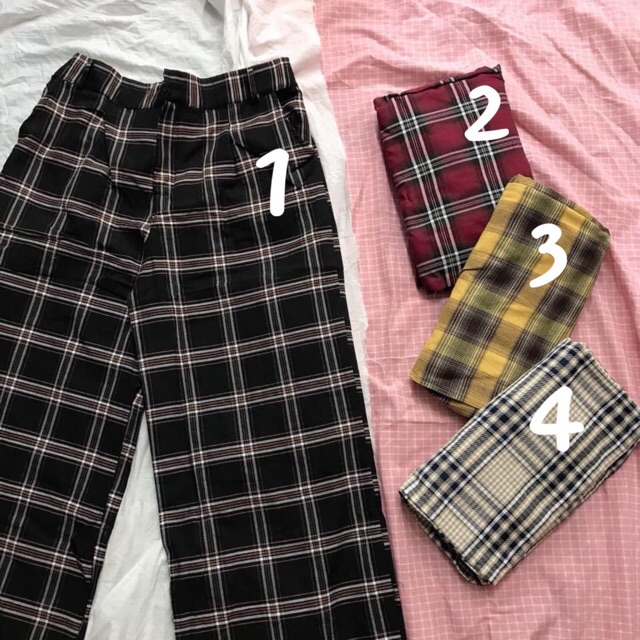 QUẦN CULOTTES KẺ CARO
