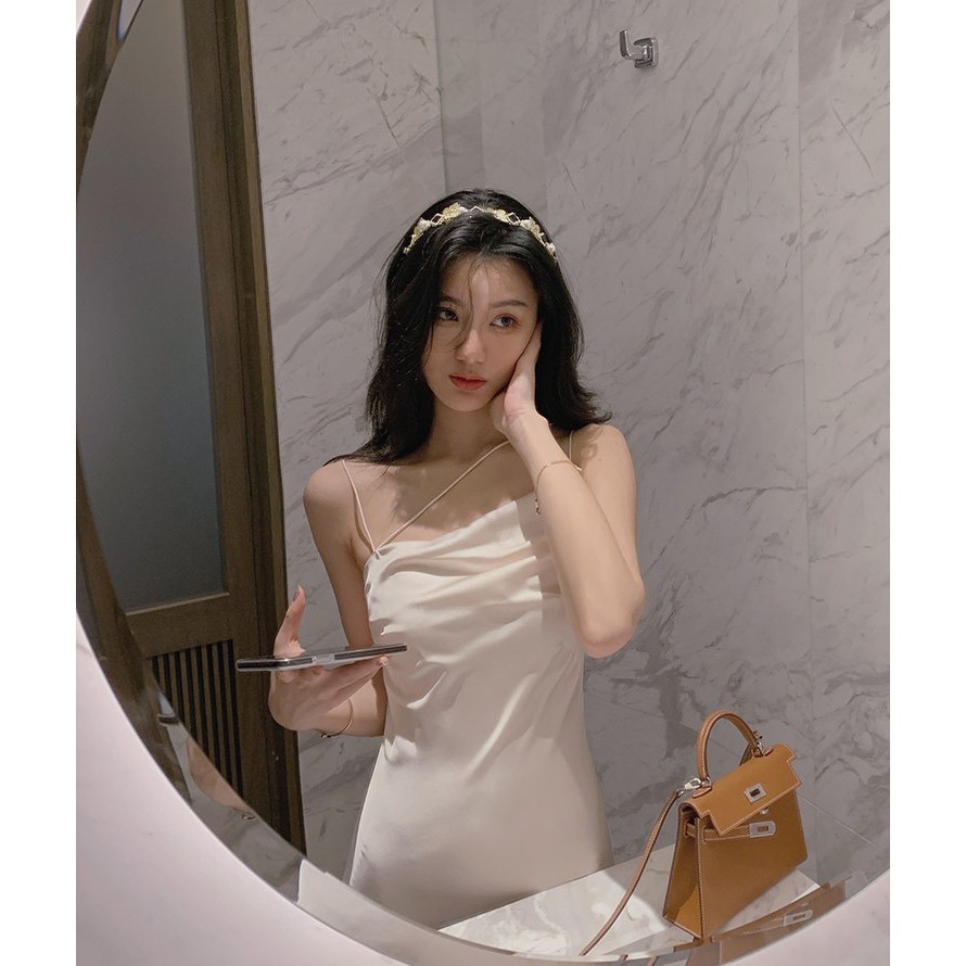 Đầm Maxi Phi Lụa Dây Kiểu