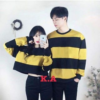 Set áo kẻ đôi nhiều màu 2 dáng dễ thương