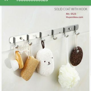 Móc treo quần áo inox 304 dán keo siêu dính