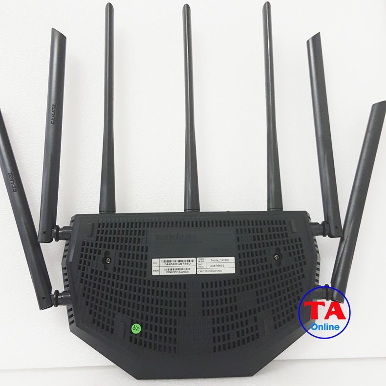 Phát Wifi Tenda AC23 Chính hãng (7 anten 6dBi, 2100Mpbs, 2 băng tần, Repeater, 3LAN 1Gbps). VI TÍNH QUỐC DUY