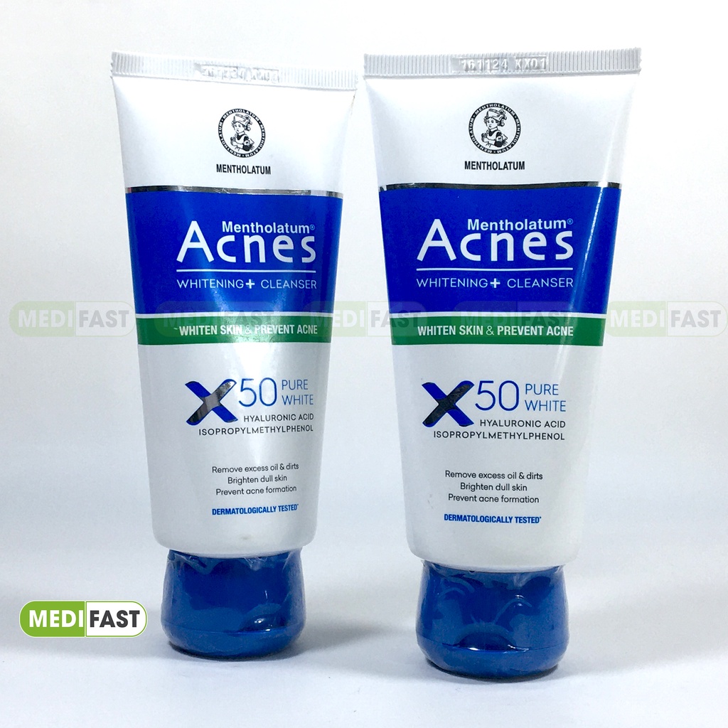 Sữa rửa mặt dưỡng trắng da Acnes Pure White Cleanser - ngăn ngừa tia UV tác động lên da, ngừa mụn an toàn cho da