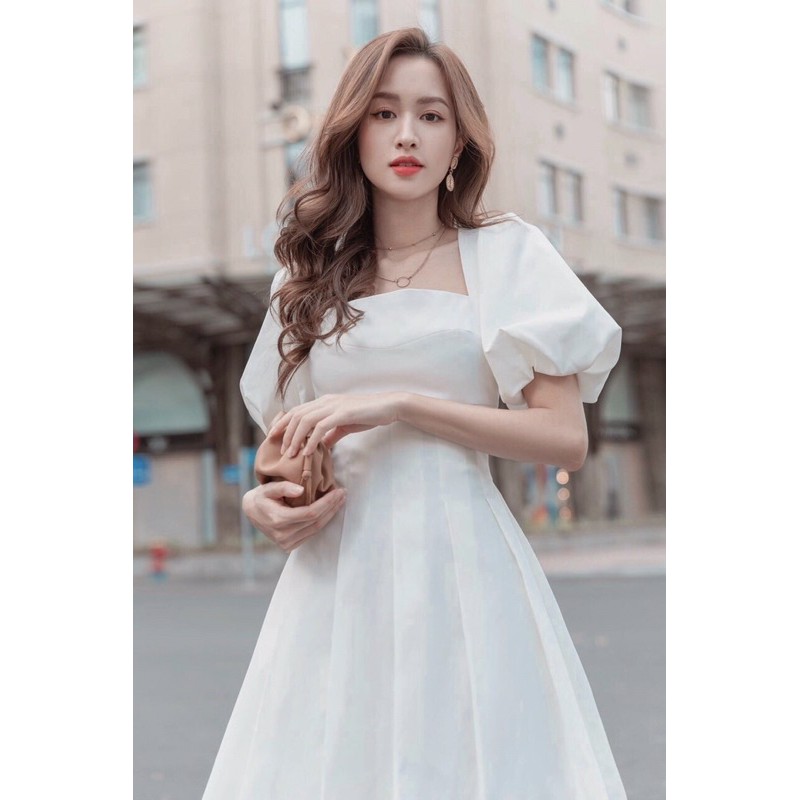 ĐẦM DỰ TIỆC TAY PHỒNG TÙNG XẾP LY - LIKEHER | BigBuy360 - bigbuy360.vn