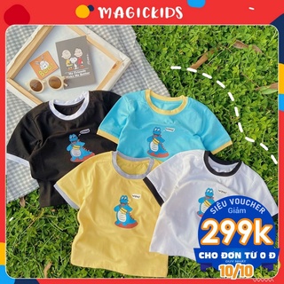 Áo thun cộc tay trẻ em MAGICKIDS in hình khủng long dễ thương dành cho bé trai