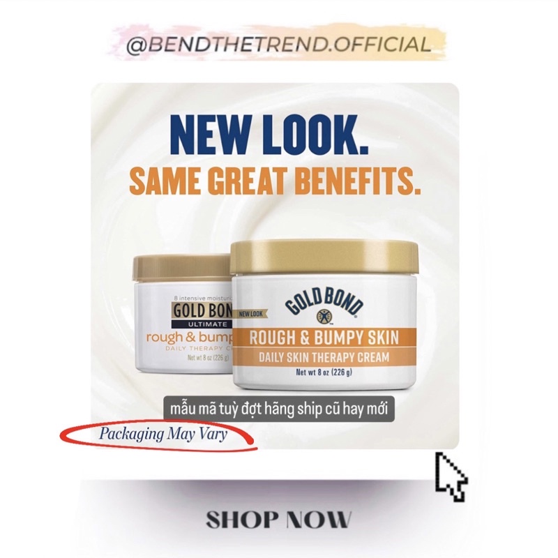 KEM DƯỠNG DA GOLD BOND ULTIMATE ROUGH & BUMPY SKIN
