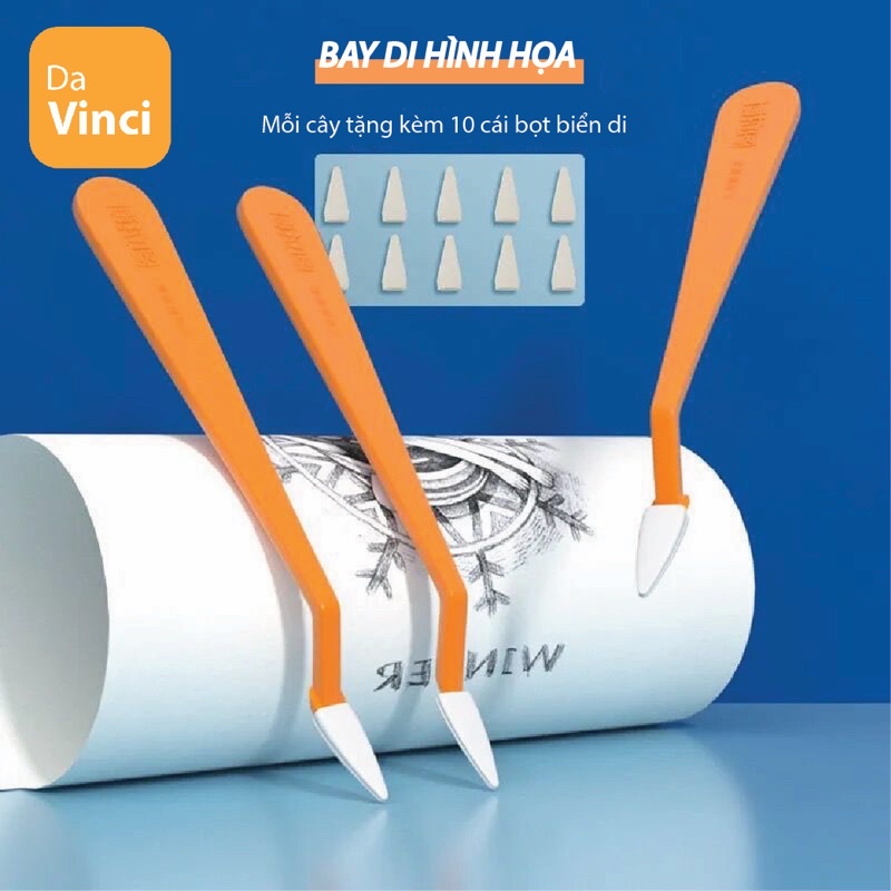 Bay nhựa và 10 bọt biển di vẽ hình hoạ