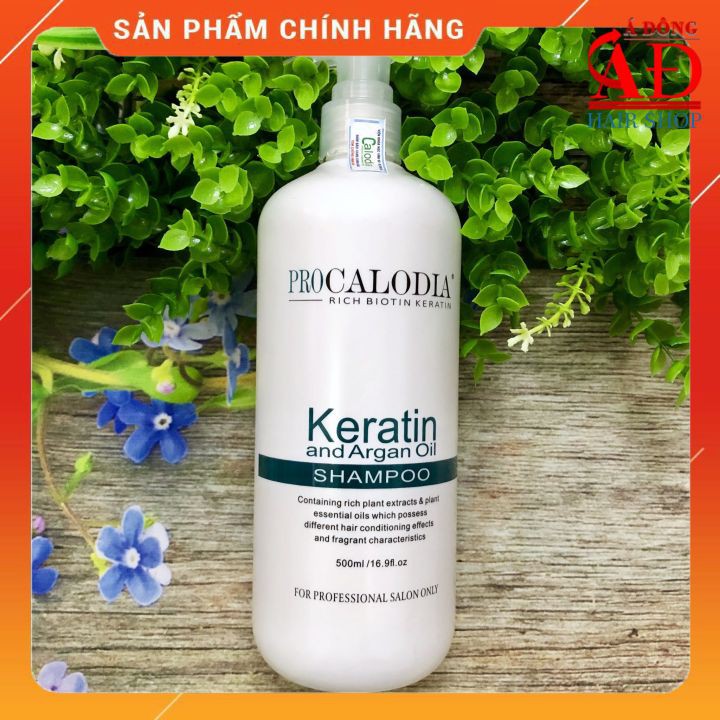 [CALODIA CHÍNH HÃNG] DẦU GỘI PROCALODIA KERATIN PHỤC HỒI SIÊU MƯỢT TÓC 500ML