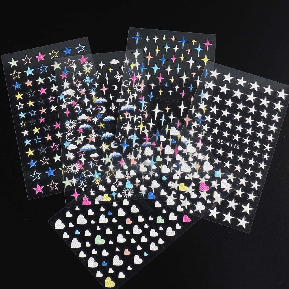 [Hàng mới về] Miếng dán trang trí móng tay thủ công họa tiết chòm sao và bầu trời nhiều kiểu 5d bắt mắt