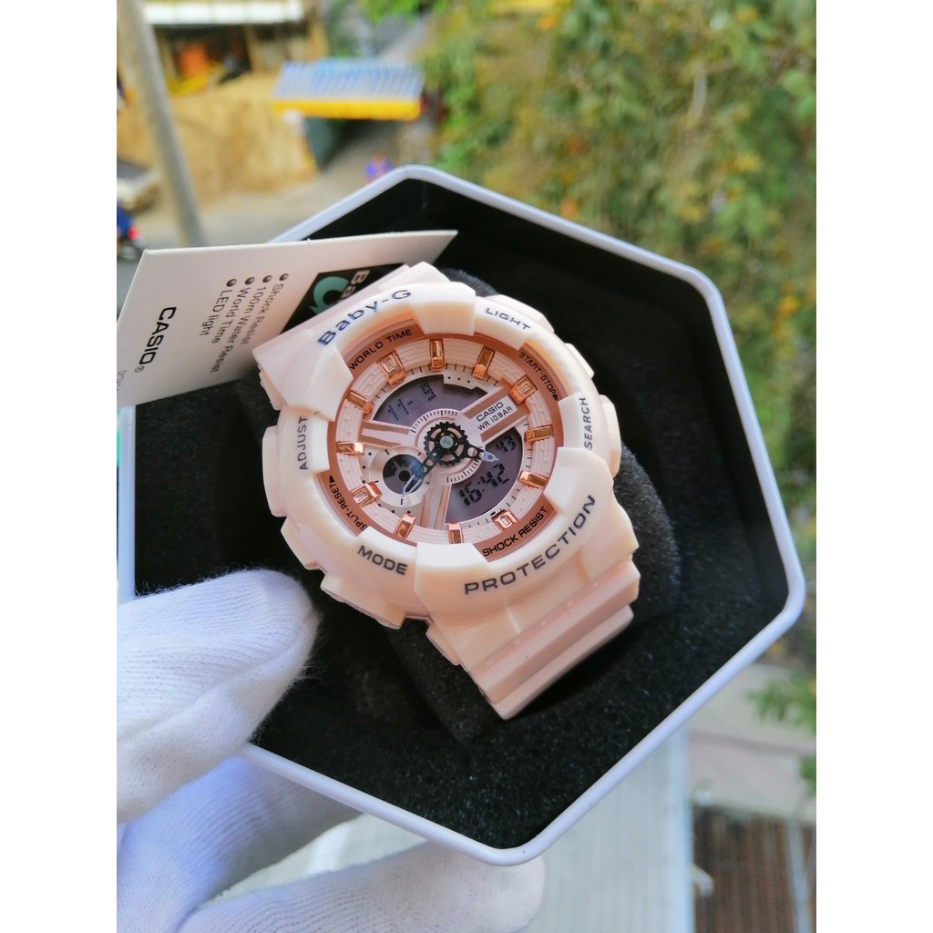 Đồng hồ nữ baby-G dây nhựa màu hồng