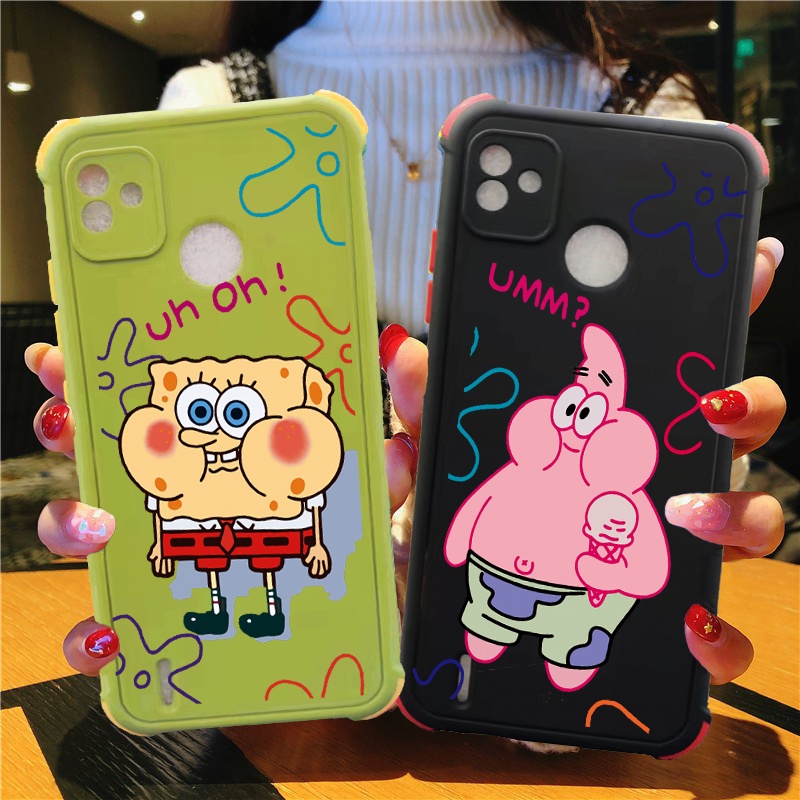 Ốp Điện Thoại Chống Sốc In Hình SpongeBob Cho ITEL Vision 1 Pro Vision 2 1 Plus S15 Pro Vision 2S P37 Pro P36 Play A57 A56