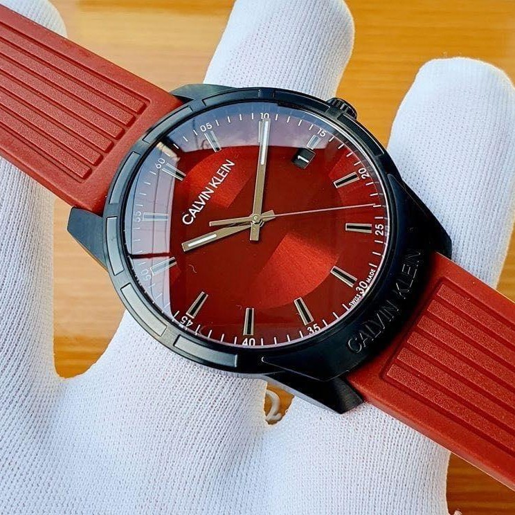 ĐỒNG HỒ NAM CALVIN KLEIN EVIDENCE RED DIAL MEN’S WATCH K8R114UP CHÍNH HÃNG