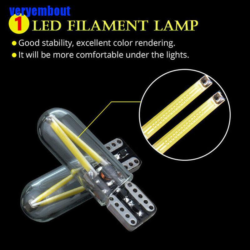 Bộ 10 Đèn Led 12V T10 Canbus COB 30 SMD Chất Lượng Cao
