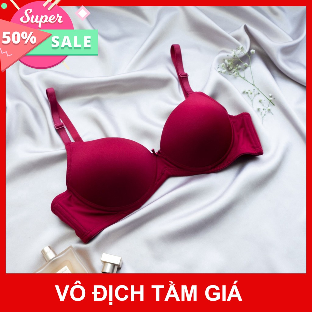Anna shop Áo ngực nữ Basic không gọng lưới nâng cao cấp chất microfiber mát lạnh