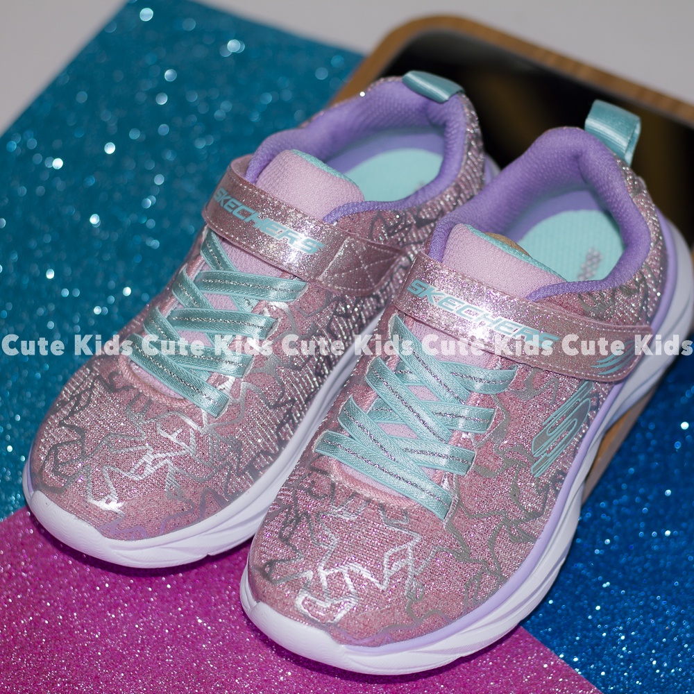 Giày Skechers blue đốm - blue S.light