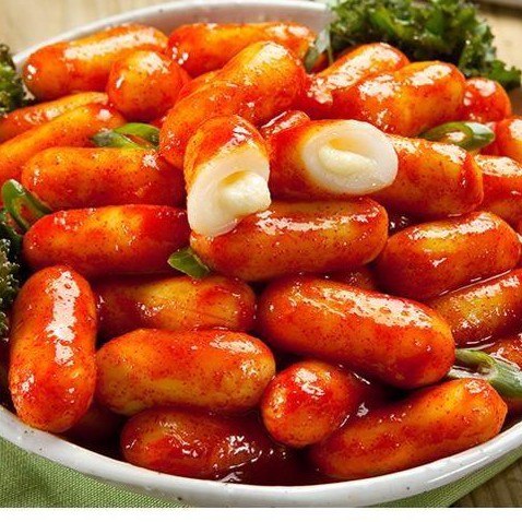 Bánh gạo tokbokki nhân phô mai Hàn Quốc 1KG kèm 200G sốt