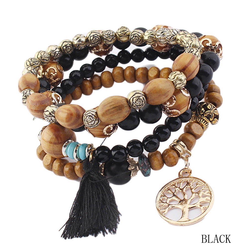 Maelove3 Vòng tay chuỗi hạt độc đáo phong cách Bohemian