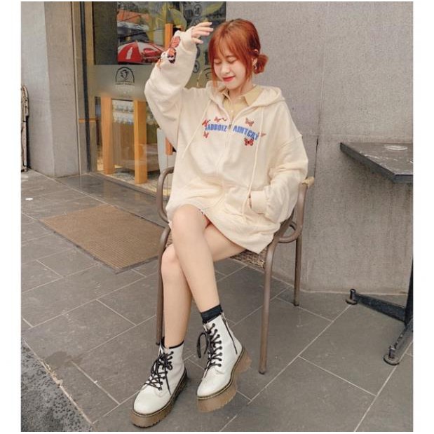 [Bán Chạy] Áo Khoác Hoodie Dây Kéo Form Rộng POXY Ulzzang (ẢNH THẬT) | BigBuy360 - bigbuy360.vn