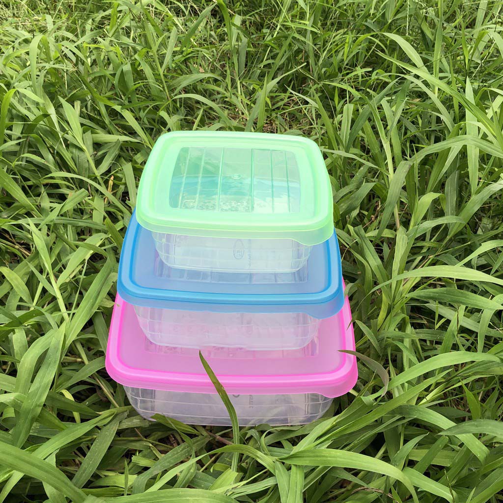 [Bộ 3] Hộp trữ đông thực phẩm bằng nhựa cao cấp 2812 HSL