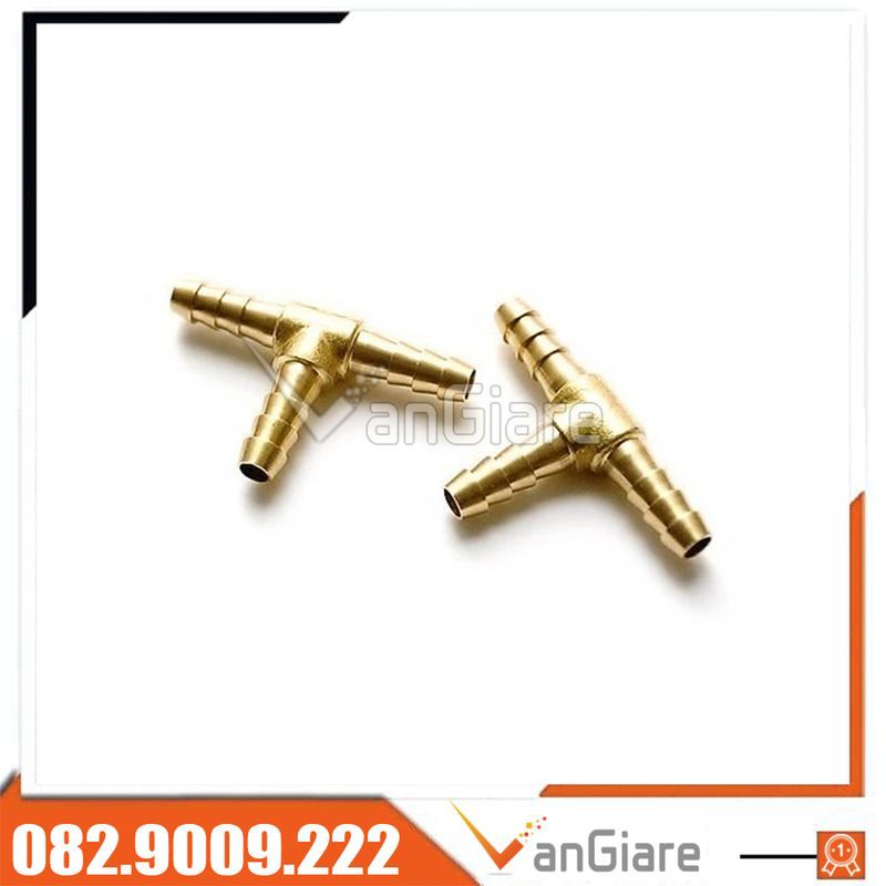 Tê đuôi chuột, nối 3 đầu đuôi chuột chữ T, 3 ngã đuôi chuột 6mm 8mm 10mm 12mm